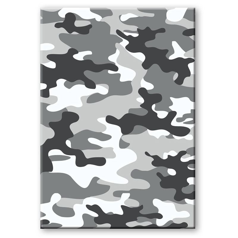 Foto van Camouflage/legerprint luxe wiskunde schrift/notitieboek grijs ruitjes 10 mm a4 formaat - notitieboek
