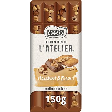 Foto van Nestlé l'satelier melkchocolade hazelnoot & biscuit bij jumbo