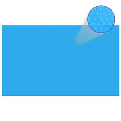 Foto van Vidaxl zwembadhoes rechthoekig 1000x600 cm pe blauw