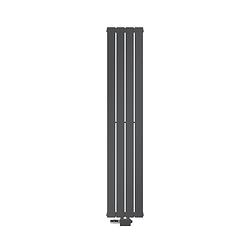 Foto van Paneelradiator enkelvoudig 1600x300 mm antraciet met universele aansluitset ml-design