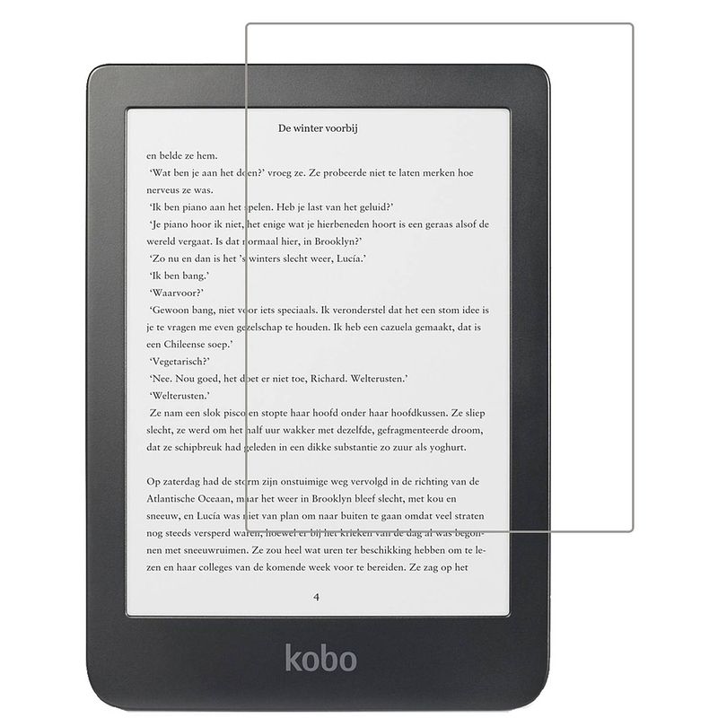 Foto van Basey kobo clara hd screenprotector tempered glass - kobo clara hd beschermglas - kobo clara hd screen protector