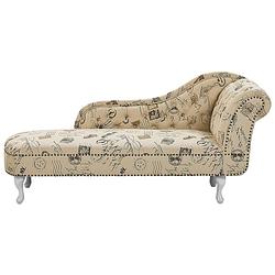 Foto van Beliani nimes - chaise longue-beige-polyester