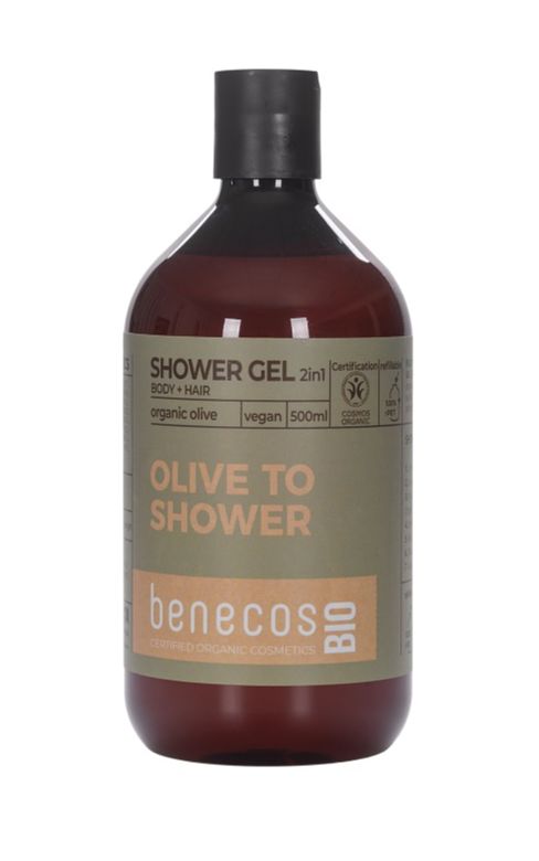 Foto van Benecos olive 2-in-1 body and hair shower gel