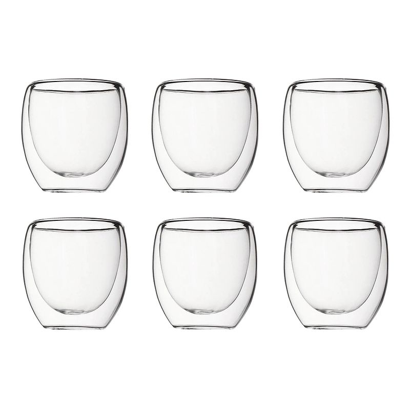 Foto van Krumble espresso glas dubbelwandig set van 6