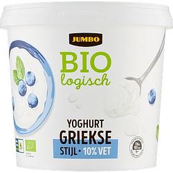 Foto van Jumbo griekse yoghurt biologisch 1kg