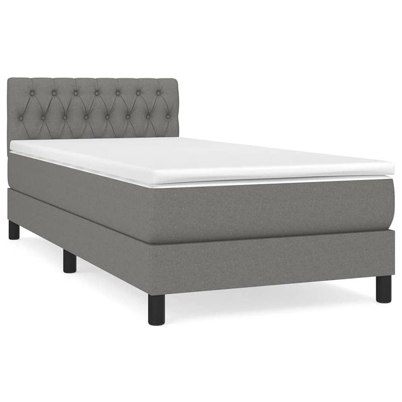 Foto van The living store boxspringbed - comfort - bed - 193 x 90 x 78/88 cm - duurzaam materiaal - verstelbaar hoofdbord -