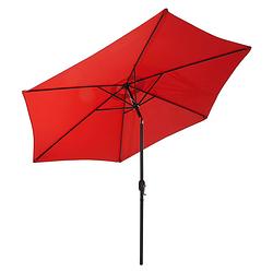 Foto van Goodvibes - kantelbare stalen parasol 270 cm - rood