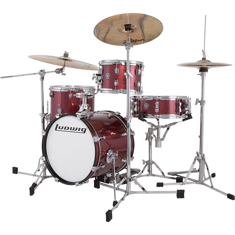 Foto van Ludwig lc179xx025 breakbeats wine red sparkle shellset