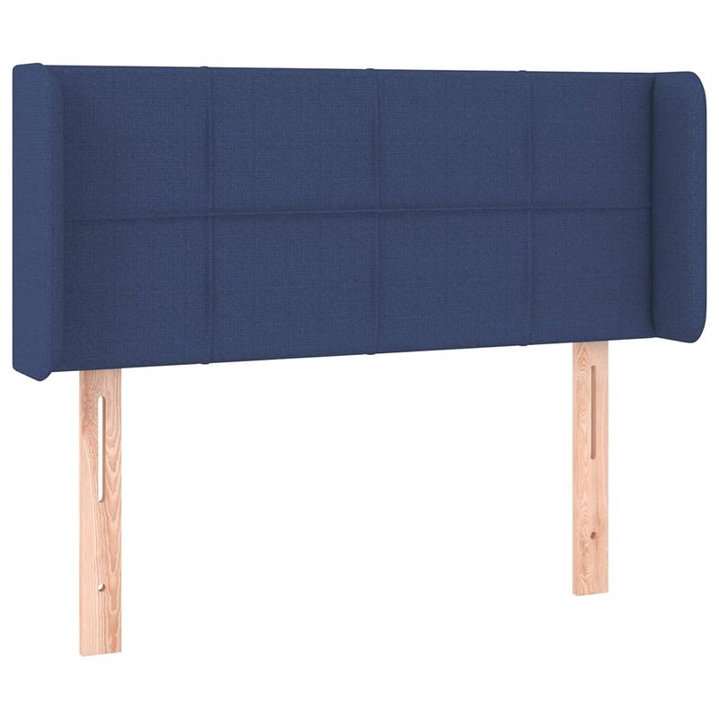 Foto van The living store hoofdbord - bedombouw - 83x16x78/88 cm - blauw