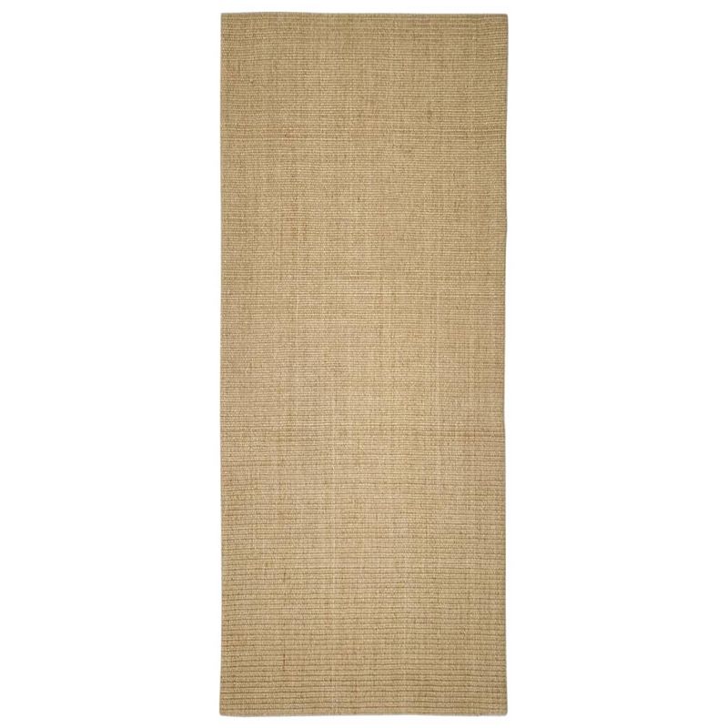 Foto van The living store sisal vloerkleed - 80 x 200 cm - duurzaam - anti-slip