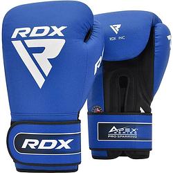 Foto van Rdx sports bokshandschoenen pro sparring apex a5 - blauw - 12oz - kunststof