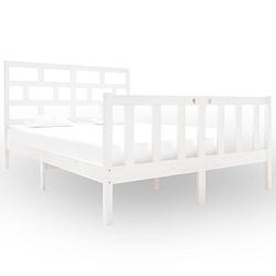 Foto van The living store houten bedframe - moderne slaapkamer - 195.5 x 140.5 x 69.5 cm - hoogwaardig massief grenenhout