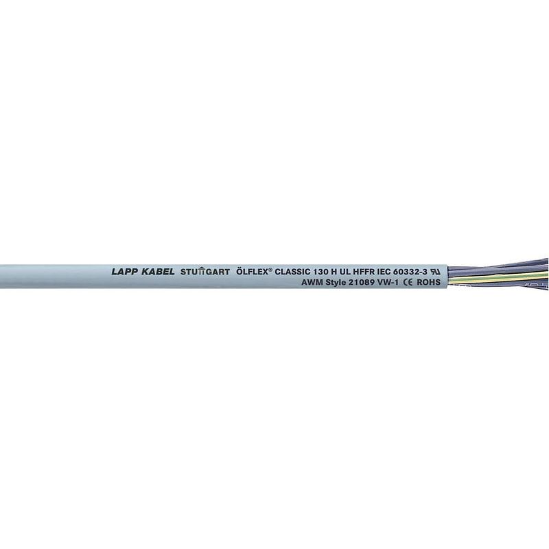 Foto van Lapp ölflex® classic 130 h stuurstroomkabel 18 g 0.75 mm² grijs 1123051-1000 1000 m