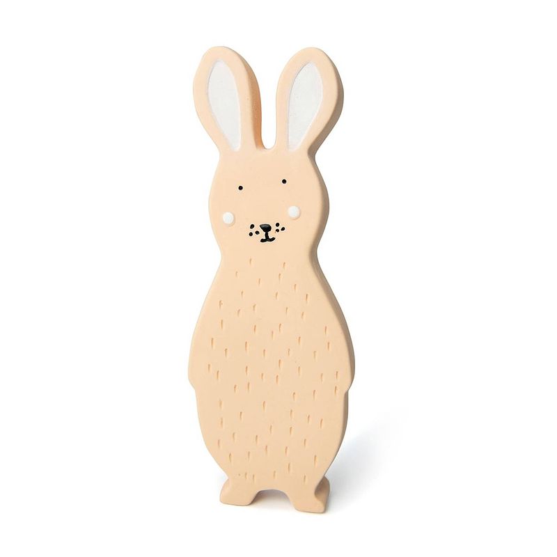 Foto van Trixie bijt- en badspeelgoed mrs. rabbit 12 cm rubber zachtroze