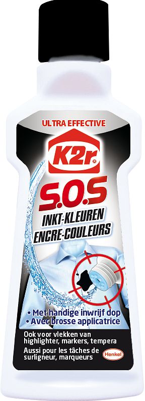 Foto van K2r sos vlek inkt kleuren