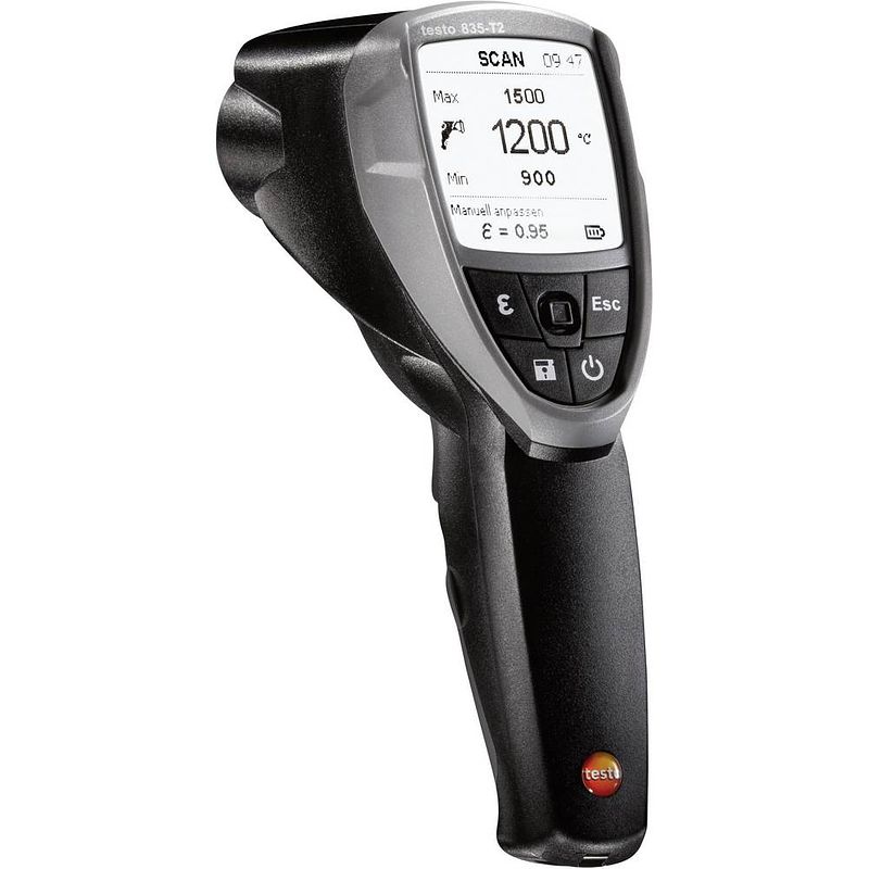 Foto van Testo 835-t2 infrarood-thermometer optiek 50:1 -10 - +1500 °c contactmeting