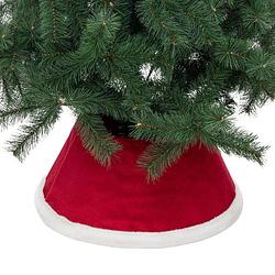 Foto van Feeric christmas kerstboomrok - kerstman - rood - d56 x h32 cm - kerstboomrokken