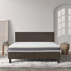 Foto van 1-persoons boxspring cloud comfort - grijs 90x200 cm - pocketvering - inclusief topper - dekbed-discounter.nl