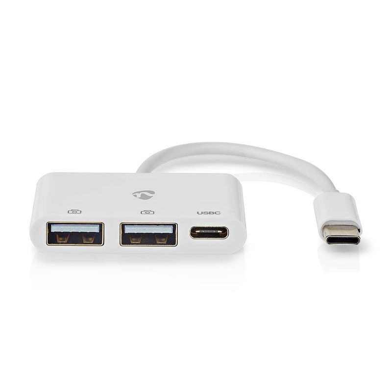 Foto van Nedis usb-hub - ccgb64785wt01 - wit