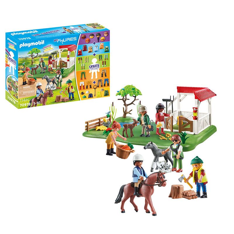 Foto van Playmobil my figures: paardenranch