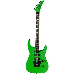 Foto van Jackson american series soloist sl3 eb satin slime green elektrische gitaar met soft case