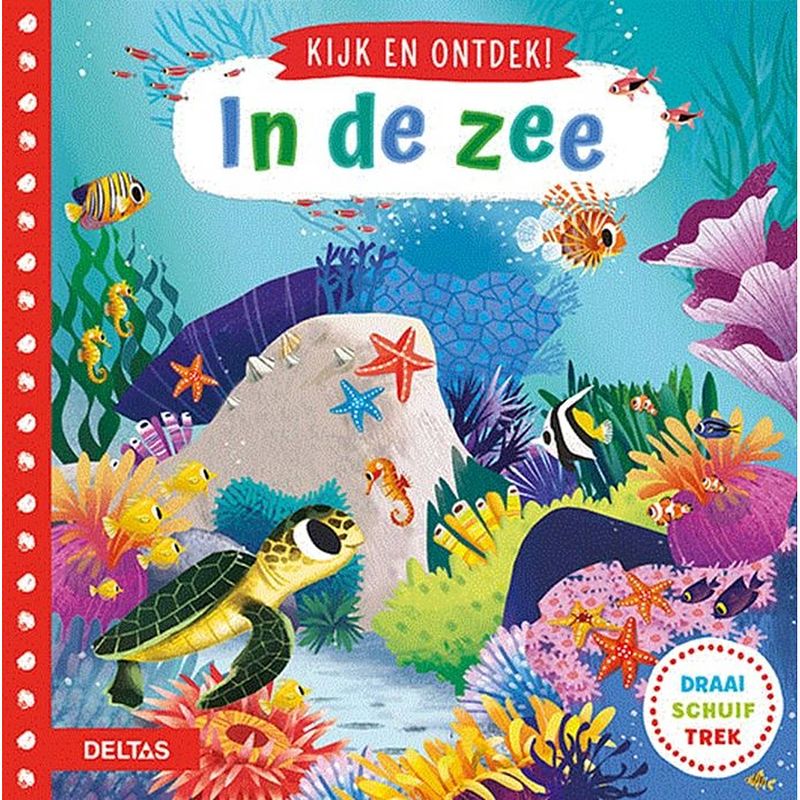 Foto van Deltas schuifboek kijk en ontdek! - in de zee 18 cm