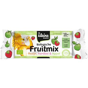 Foto van De kleine keuken kids biologische fruitmix vanaf 2 jaar 6 doosjes 84g bij jumbo