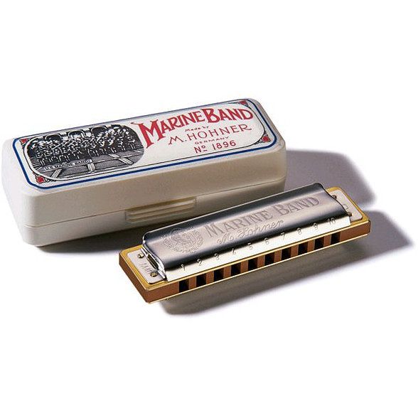 Foto van Hohner marine band classic e majeur mondharmonica