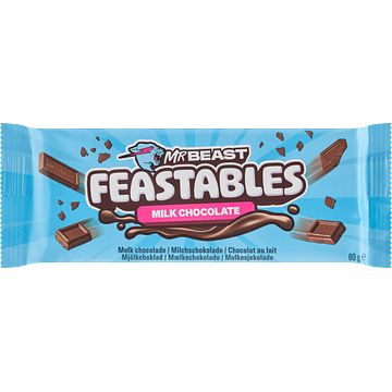 Foto van Feastables mrbeast melk chocolade reep bij jumbo