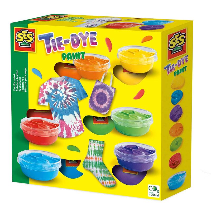 Foto van Ses creative textielverf tie-dye junior 6 stuks