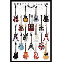 Foto van Poster guitar heaven 61 x 91 cm - muziek thema posters - wanddecoratie/muurdecoratie