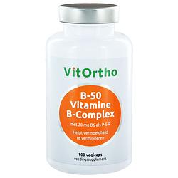Foto van Vitortho b-50 vitamine b-complex capsules