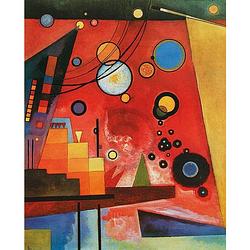 Foto van Wassily kandinsky - schweres rot kunstdruk 60x80cm