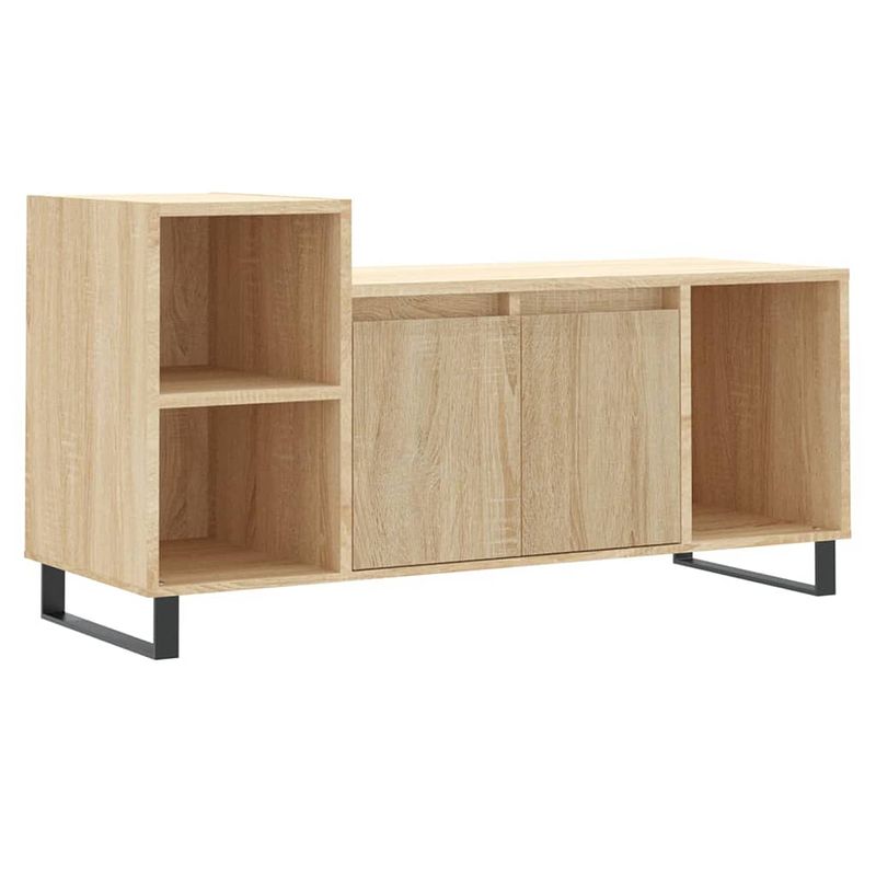 Foto van Vidaxl tv-meubel 100x35x55 cm bewerkt hout sonoma eikenkleurig