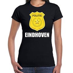 Foto van Carnaval shirt / outfit eindhoven politie embleem zwart voor dames xs - feestshirts