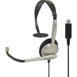 Foto van Koss cs95 on ear headset kabel computer zwart, goud ruisonderdrukking (microfoon), noise cancelling