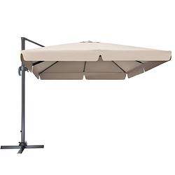 Foto van Tectake - zonwering cinzia-xl parasol- beige - 402992