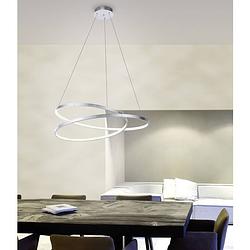 Foto van Paul neuhaus roman 2474-21 led-hanglamp 40 w bladzilver (glanzend)