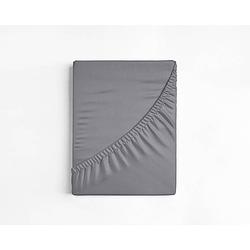 Foto van Dreamhouse bedding katoen hoeslaken - 100% katoen - 1-persoons (90x220 cm) - grijs