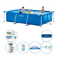 Foto van Intex frame pool rechthoekig 300x200x75 cm - zwembad combi deal