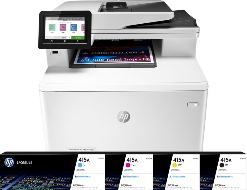 Foto van Hp color laserjet pro mfp m479fdw + 1 extra set toners