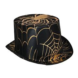 Foto van Halloween - hoge spinnen hoed - verkleedhoofddeksels