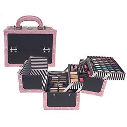 Foto van 2-tone make-up koffer glitter pink