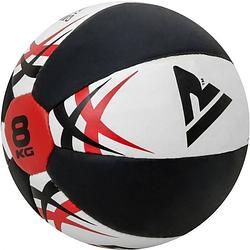 Foto van Rdx sports km medicine ball - 12kg - zwart, wit, rood