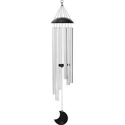 Foto van Meinl mmc44s moon meditation chimes silver wind chime 110 cm