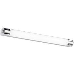 Foto van Led wandlamp - trion kalian - 9w - warm wit 3000k - rechthoek - mat chroom - aluminium - osram leds