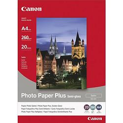 Foto van Canon photo paper plus semi-gloss sg-201 1686b021 fotopapier din a4 260 g/m² 20 vellen zijdeglans