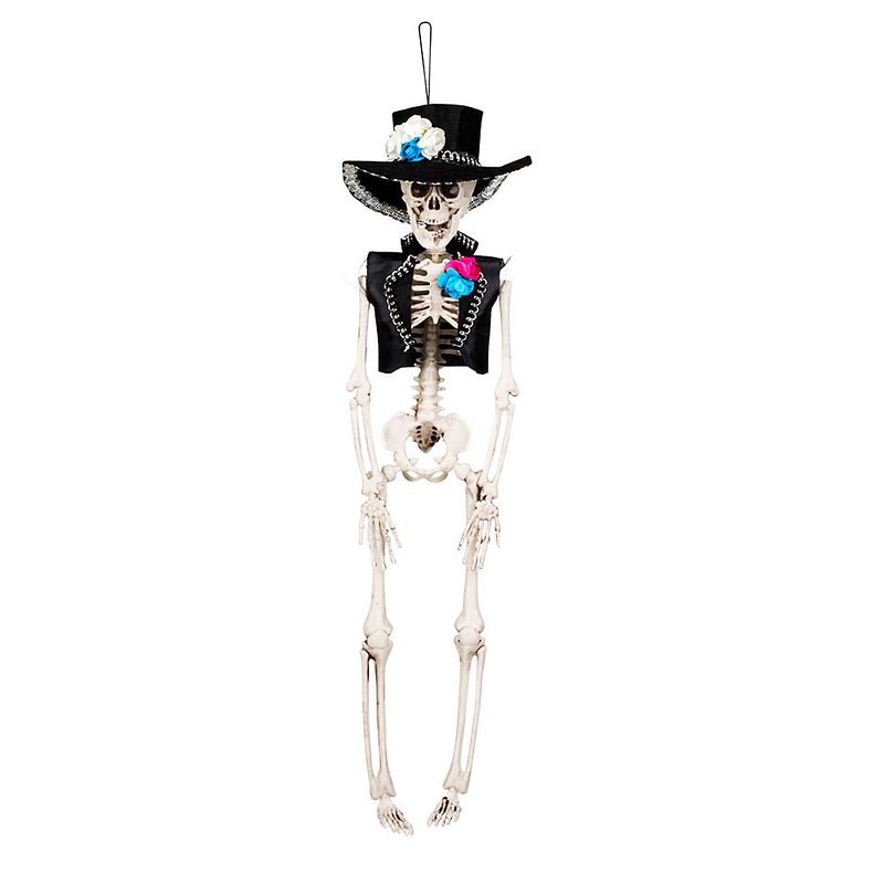 Foto van Halloween - hangende horror decoratie skelet 40 cm spaanse heer - halloween poppen