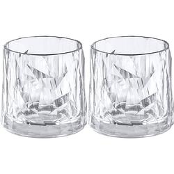 Foto van Koziol whiskeyglazen / cocktailglazen / waterglazen - onbreekbaar - superglas - 250 ml - 2 stuks