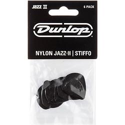 Foto van Dunlop jazz ii stiffo 1.18mm 6-pack plectrumset zwart